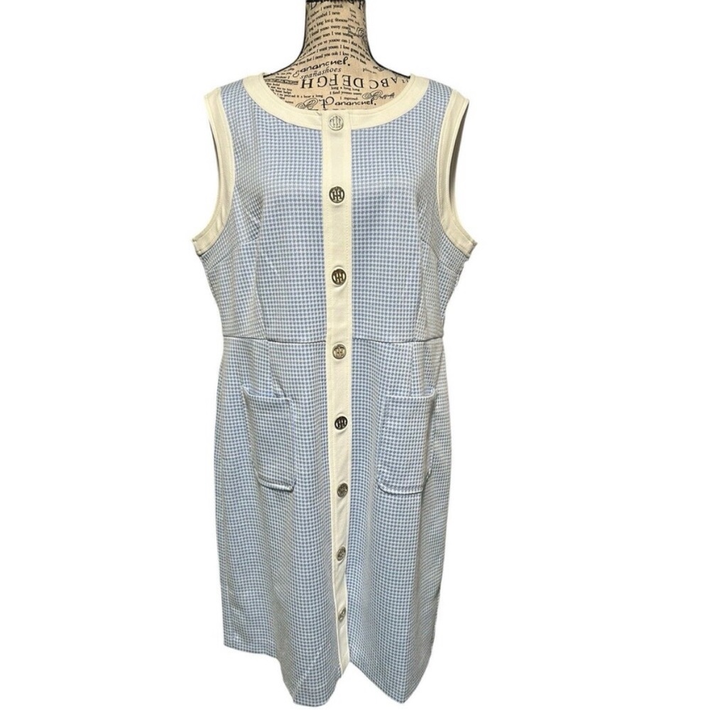 TOMMY HILFIGER Women's Textured Sleeveless Dress - Size 16